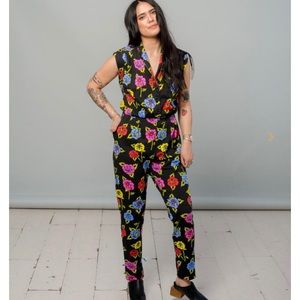 Nooworks FUN Magic Suit Onesie in Roses print NWT